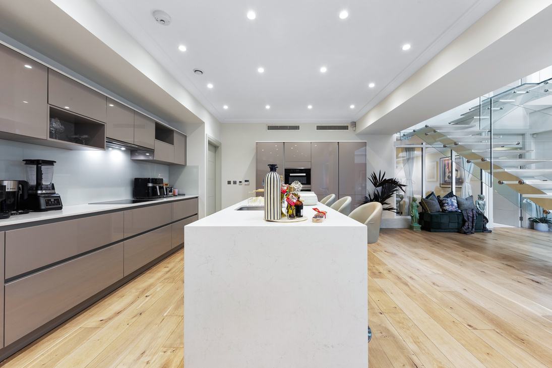 Kitchen in a managed apartment